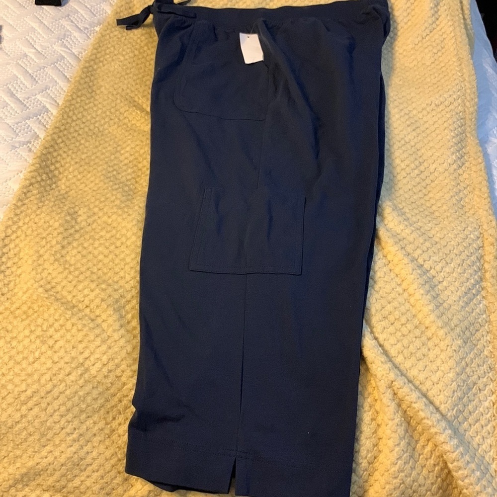 Cropped Exercise pants. Size Large. NWT Some stretch. - Picture 1 of 6